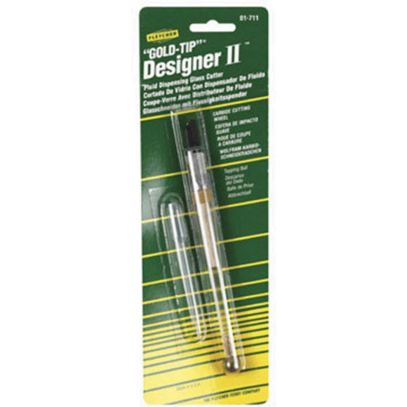 Fletcher Terry 140 Deg Tungsten Carbide Gold-Tip Designer II Fluid Glass Cutter