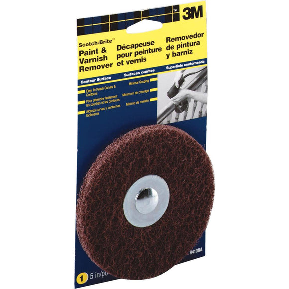 3M Sandblaster 5 In. 1/2 In., for Contours Paint Removal Disc