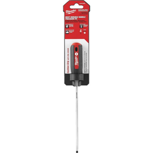 Milwaukee 3/16 In. x 6 In. Slotted Screwdriver with Cushion Grip Handle