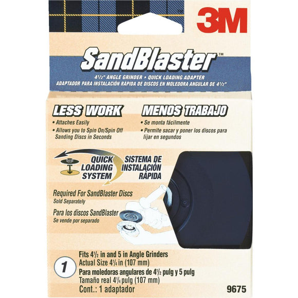 3M Sandblaster 4-1/2 In. Angle Grinder Backing Pad