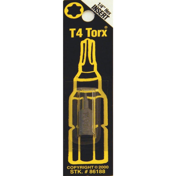 Best Way Tools T4 TORX Insert Hex Screwdriver Bit