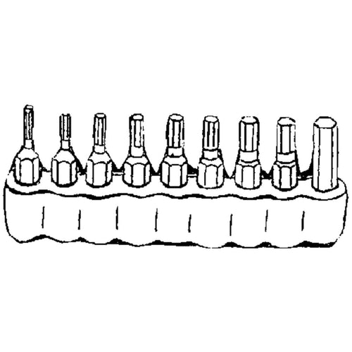 Best Way Tools 9-Piece Hex Fractional Insert Screwdriver Bit Set