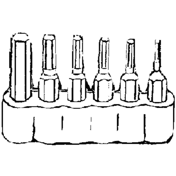 Best Way Tools 6-Piece Hex Metric Insert Screwdriver Bit Set