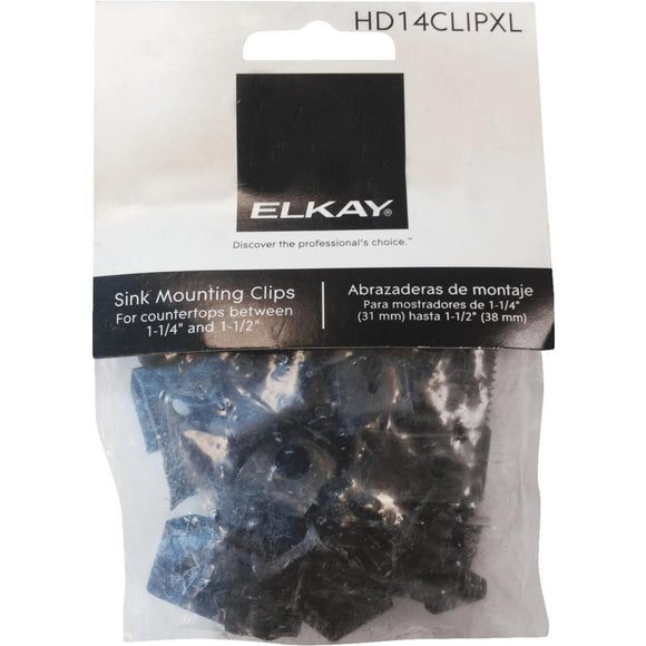 Elkay 1-1/4 In. to 1-1/2 In. Sink Clip for Elkay and Neptune Stainless Steel Sinks (14 Count)