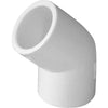 Charlotte Pipe 2-1/2 In. Schedule 40 Standard Weight PVC Elbow