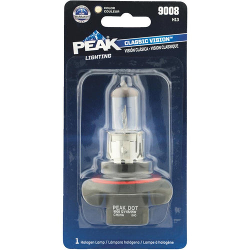 PEAK Classic Vision 9008 H13 12.8V Halogen Automotive Bulb