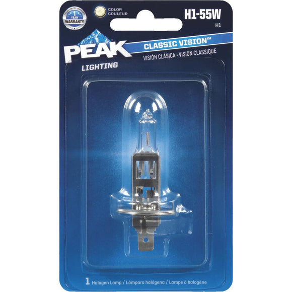 PEAK Classic Vision H1-55W 12.8V Halogen Automotive Bulb