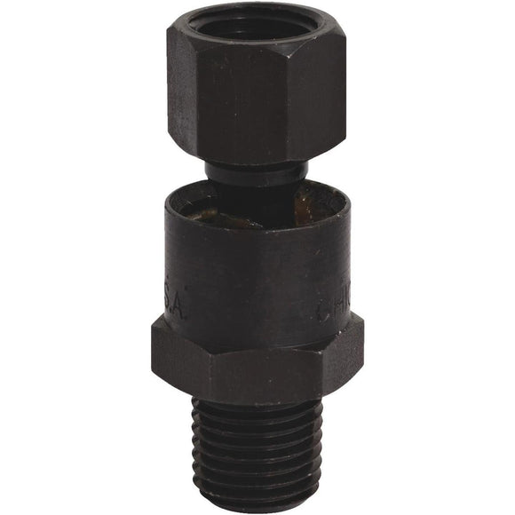 Milton Full Swivel 1/4 In. MPT x 1/4 In. FPT Steel Black Oxide Plug