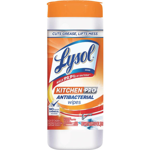 Lysol Kitchen Pro Antibacterial Wipes (30-Count)