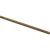 HILLMAN Steelworks 3/8 In. x 1 Ft. Solid Brass Threaded Rod