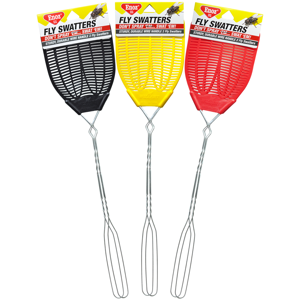 Willert Home Products Enoz Fly Swatter Wire Handled Plastic Assorted ...