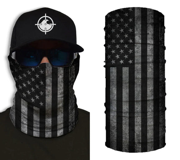 John Boy Face Guard “usa” Black American Flag (USA Black Flag)