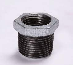 B & K Industries Galvanized Hex Bushing 150# Malleable Iron Threaded Fittings 1