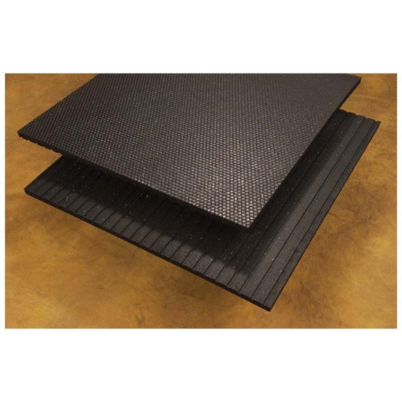 QRRI VULCANIZED STALL MAT (4X6 FT X 3/4 IN, BLACK)